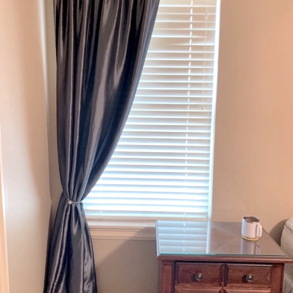 Faux Silk Taffeta Blackout Curtains